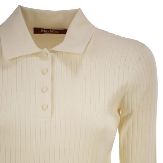 26SS 막스마라 스튜디오 폴로 티셔츠 2616361031600 WHITE - MAX MARA STUDIO