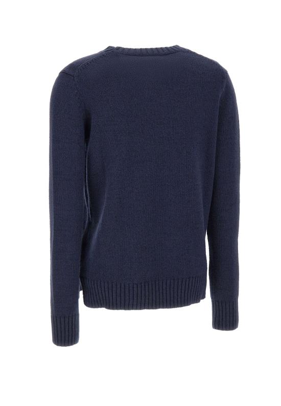  폴로 랄프로렌 베어 코튼&린넨 니트 스웨터 211927070 001 Blue - POLO RALPH LAUREN