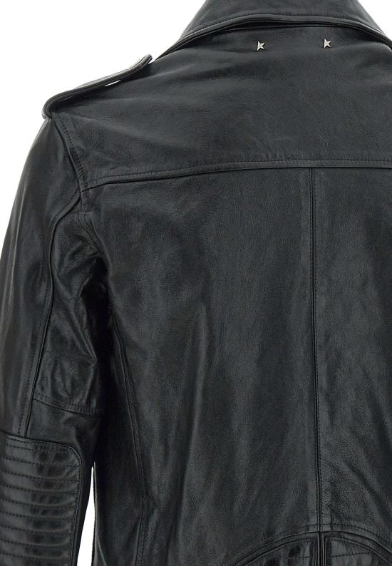 26SS 골든구스 가죽 자켓 GMP02258 P00119590100 Black - GOLDEN GOOSE