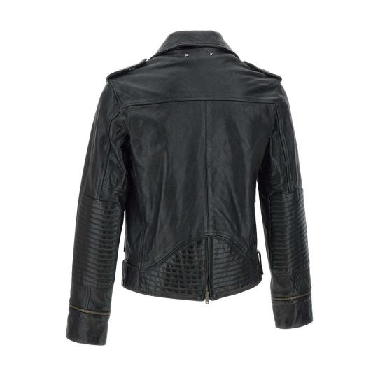 26SS 골든구스 가죽 자켓 GMP02258 P00119590100 Black - GOLDEN GOOSE