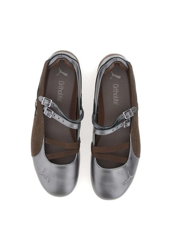 26SS 푸마 플랫 슈즈 408197 01 Brown - PUMA