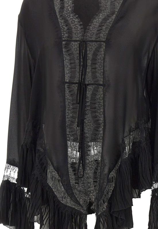 26SS 블루마린 블라우스 2C444A N0990 Black - BLUMARINE