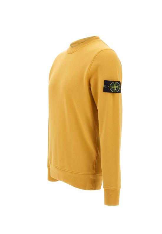  스톤 아일랜드 긴팔 티셔츠 6100060S0051 V0034 Yellow - STONE ISLAND