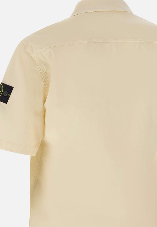 26SS 스톤 아일랜드 반팔 셔츠 1100025S0A10 V0093 White - STONE ISLAND