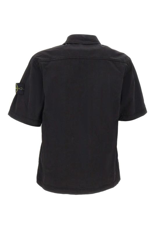 26SS 스톤 아일랜드 반팔 셔츠 1100025S0A10 V0029 Black - STONE ISLAND