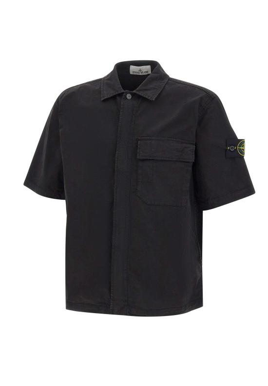 26SS 스톤 아일랜드 반팔 셔츠 1100025S0A10 V0029 Black