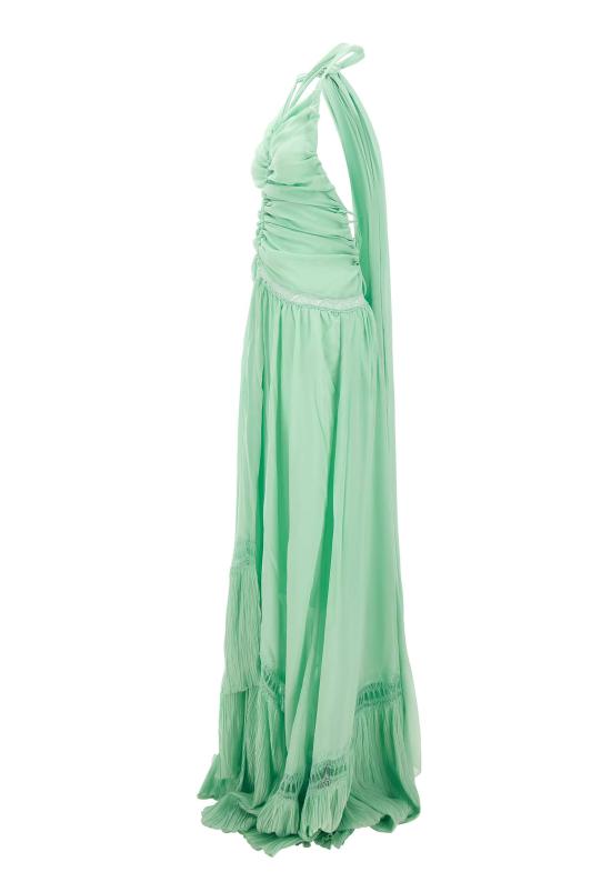 26SS 블루마린 미디 원피스 2A746A N0477 Green - BLUMARINE