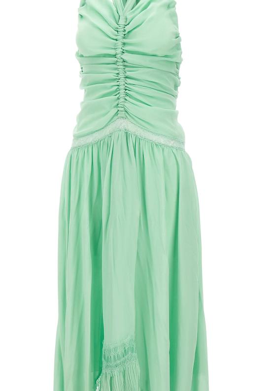 26SS 블루마린 미디 원피스 2A746A N0477 Green - BLUMARINE