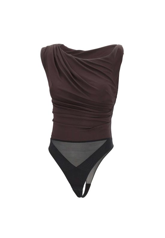 26SS 엘리자베타프랜치 바디수트 티셔츠 BO01361E2 EV9 Brown