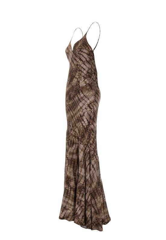 26SS 엘리자베타프랜치 미디 원피스 ABR3061E2 644 Brown - ELISABETTA FRANCHI