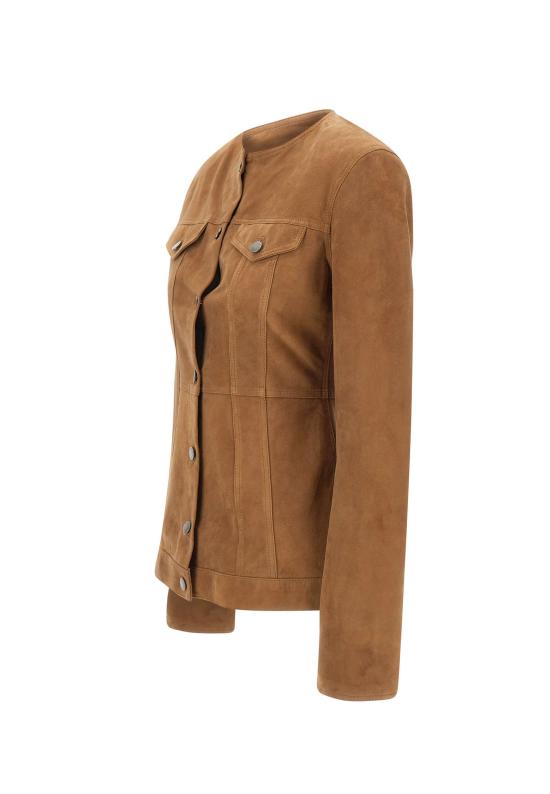 26SS 하이쿠레 가죽 자켓 HEW09117PL005TP C0039 Brown - HAIKURE