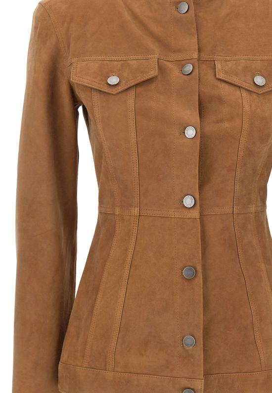 26SS 하이쿠레 가죽 자켓 HEW09117PL005TP C0039 Brown - HAIKURE