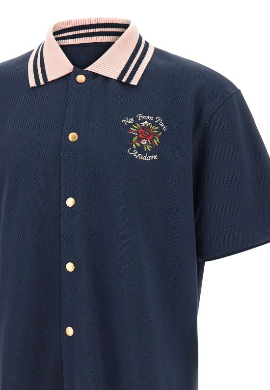 26SS 드롤드무슈 반팔 셔츠 SH247 CO264NY Blue - DROLE DE MONSIEUR