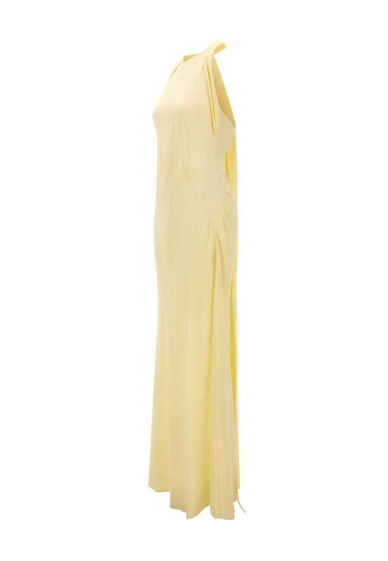 26SS 블루마린 미디 원피스 2A778A N0218 Yellow - BLUMARINE