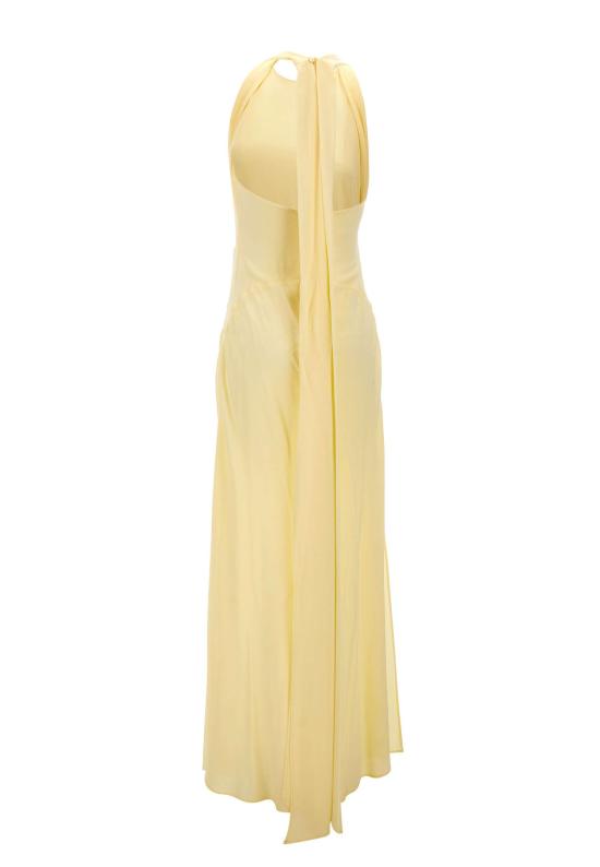 26SS 블루마린 미디 원피스 2A778A N0218 Yellow - BLUMARINE