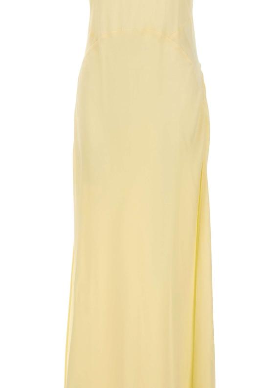 26SS 블루마린 미디 원피스 2A778A N0218 Yellow - BLUMARINE