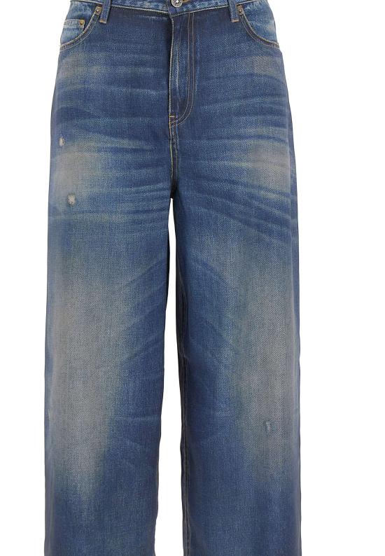 26SS 골든구스 스트레이트 팬츠 GWP02528 P00240650100 Blue - GOLDEN GOOSE