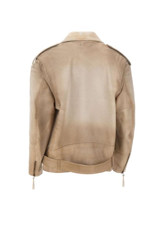 26SS 골든구스 가죽 자켓 GUP02535 P00230415155 Beige - GOLDEN GOOSE