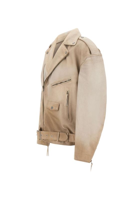 26SS 골든구스 가죽 자켓 GUP02535 P00230415155 Beige - GOLDEN GOOSE