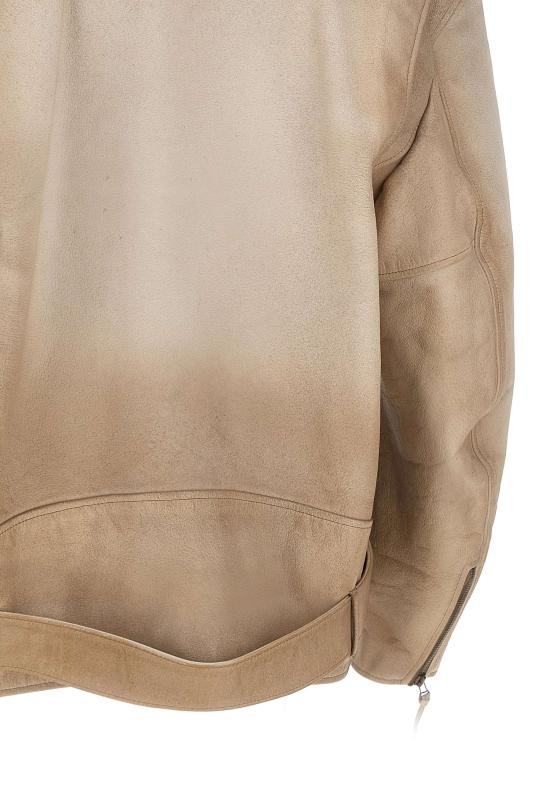 26SS 골든구스 가죽 자켓 GUP02535 P00230415155 Beige - GOLDEN GOOSE