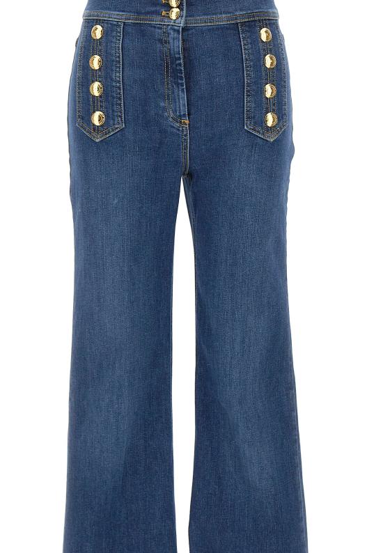 26SS 엘리자베타프랜치 데님 팬츠 PJ19D61E2 104 Blue - ELISABETTA FRANCHI