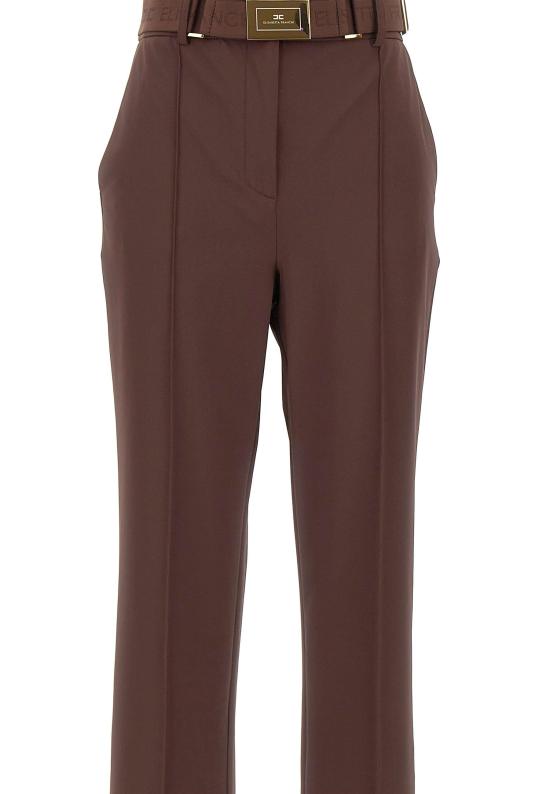 26SS 엘리자베타프랜치 스트레이트 팬츠 PA17261E2 644 Brown - ELISABETTA FRANCHI