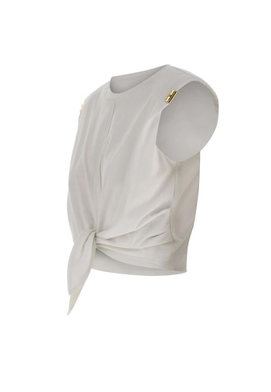 26SS 엘리자베타프랜치 민소매 티셔츠 MA01161E2 270 White - ELISABETTA FRANCHI