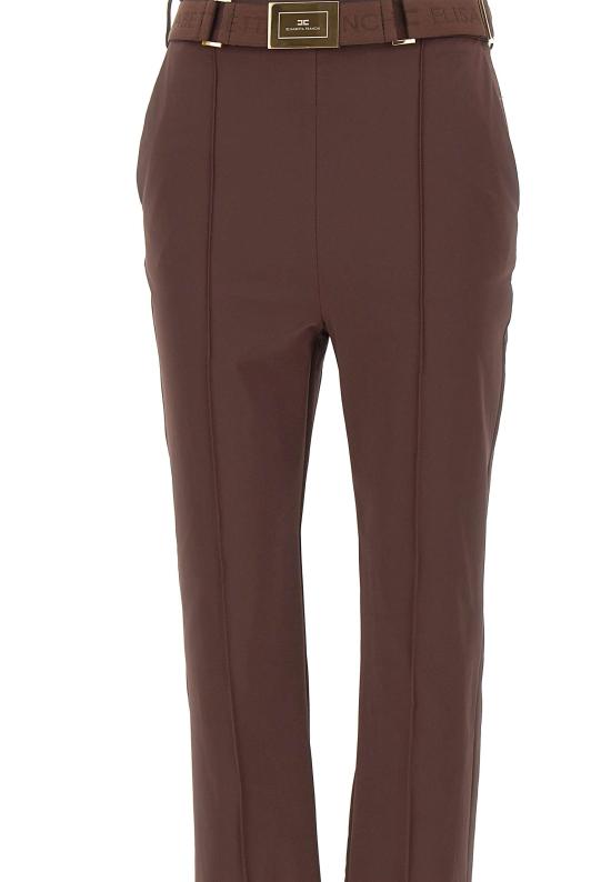 26SS 엘리자베타프랜치 스트레이트 팬츠 PA13261E2 644 Brown - ELISABETTA FRANCHI