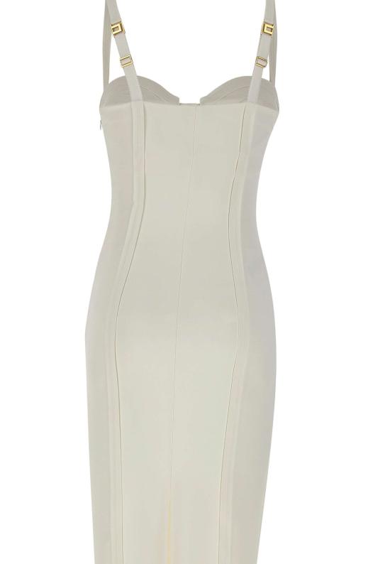 26SS 엘리자베타프랜치 미디 원피스 AB91861E2 360 White - ELISABETTA FRANCHI