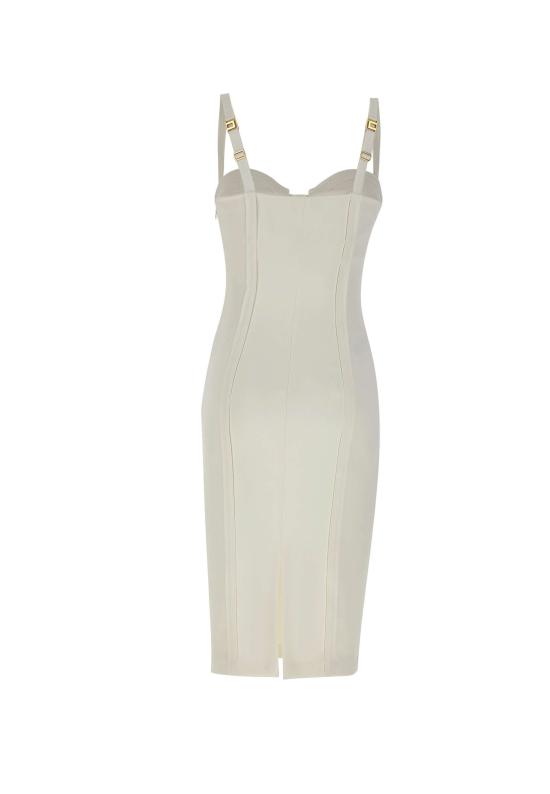 26SS 엘리자베타프랜치 미디 원피스 AB91861E2 360 White - ELISABETTA FRANCHI