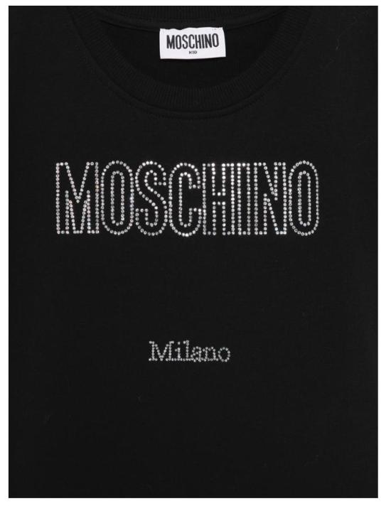 26SS [키즈] 모스키노 원피스 HDV0HY LDA25 60100 Black - MOSCHINO