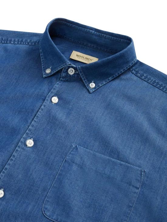 26SS 울리치 데님 셔츠 CFWOSI0166MR UT40633501 Blue - WOOLRICH