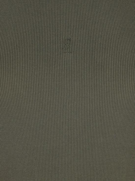 26SS 생로랑 긴팔 티셔츠 842992 Y37EC1365 Kaki fonce - SAINT LAURENT