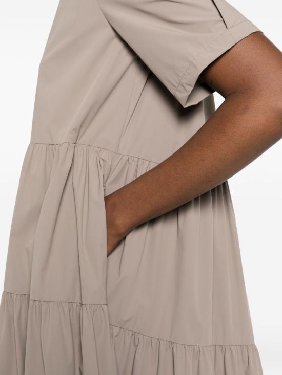 26SS 에르노 미디 원피스 AB000071D 12691Z2600 Dove Grey - HERNO