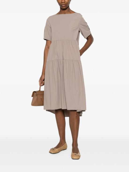 26SS 에르노 미디 원피스 AB000071D 12691Z2600 Dove Grey - HERNO