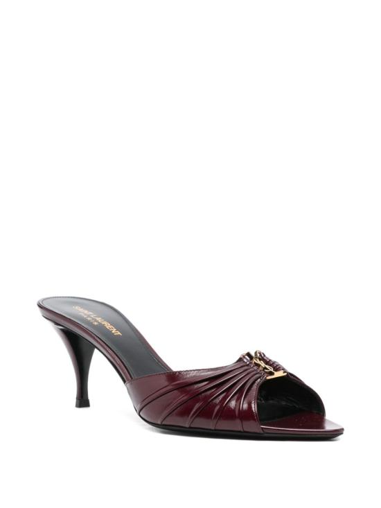 26SS 생로랑 뮬/슬리퍼 861121 AAEHF6629 Vintage bordeaux - SAINT LAURENT