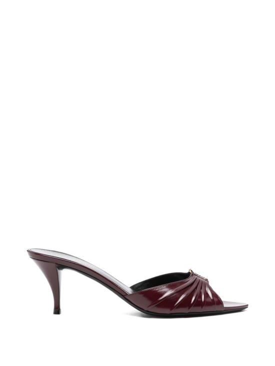 26SS 생로랑 뮬/슬리퍼 861121 AAEHF6629 Vintage bordeaux