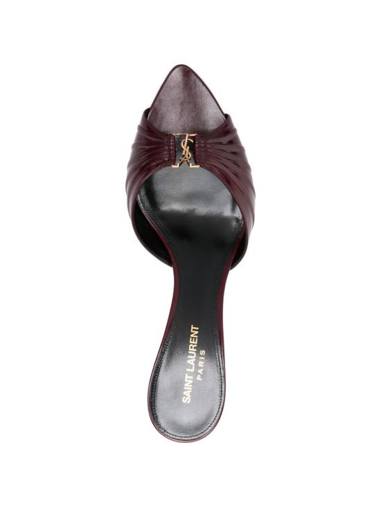26SS 생로랑 뮬/슬리퍼 861121 AAEHF6629 Vintage bordeaux - SAINT LAURENT
