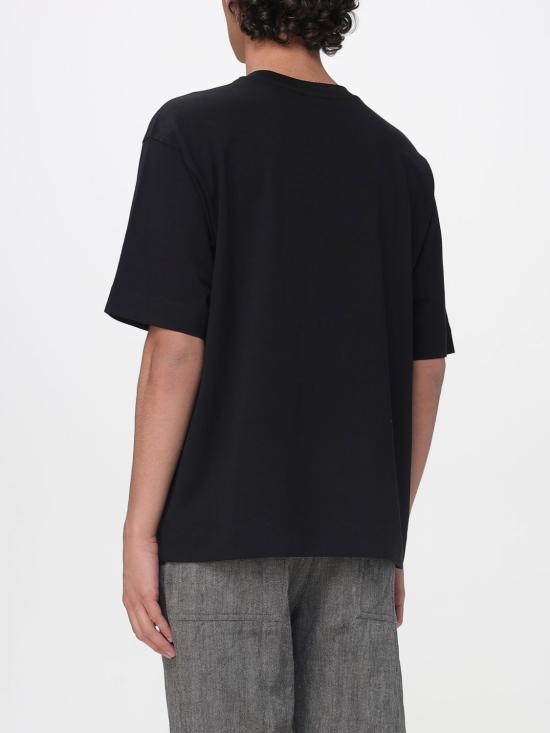 26SS 드리스 반 노튼 반팔 티셔츠 2610211103603 900 Black - DRIES VAN NOTEN