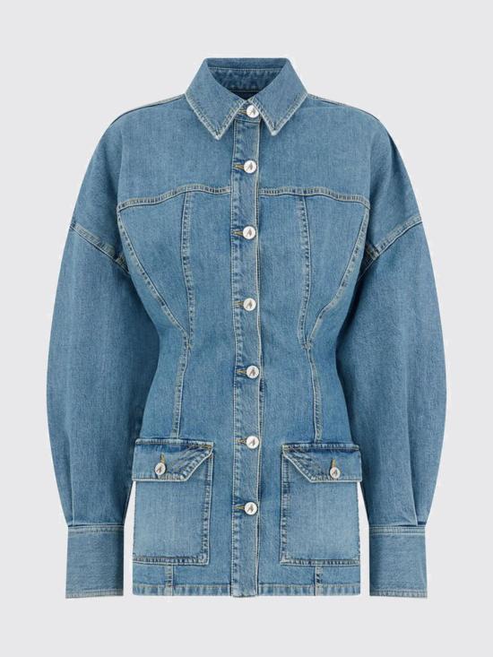 26SS 디 아티코 롱 원피스 260WCA00482DDS001AA 024 Denim - THE ATTICO