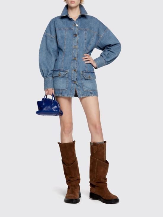 26SS 디 아티코 롱 원피스 260WCA00482DDS001AA 024 Denim - THE ATTICO