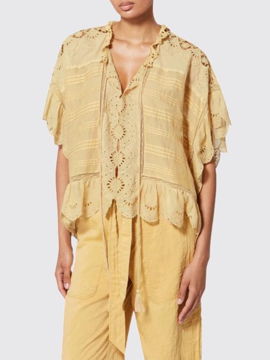 26SS 이자벨마랑에뚜왈 블라우스 HT0769FAD1J05E 10LC Ocher - ISABEL MARANT ETOILE