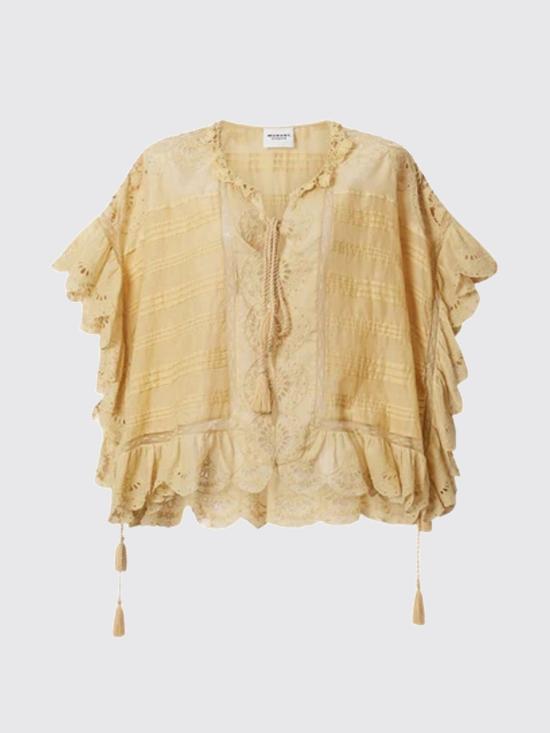 26SS 이자벨마랑에뚜왈 블라우스 HT0769FAD1J05E 10LC Ocher - ISABEL MARANT ETOILE