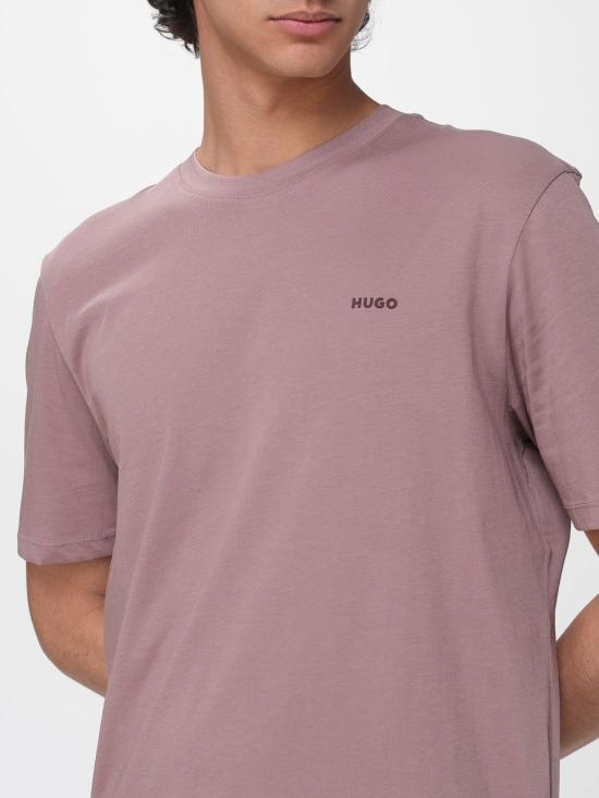 26SS 휴고보스 반팔 티셔츠 50466158 236 Red Purple - HUGO BOSS