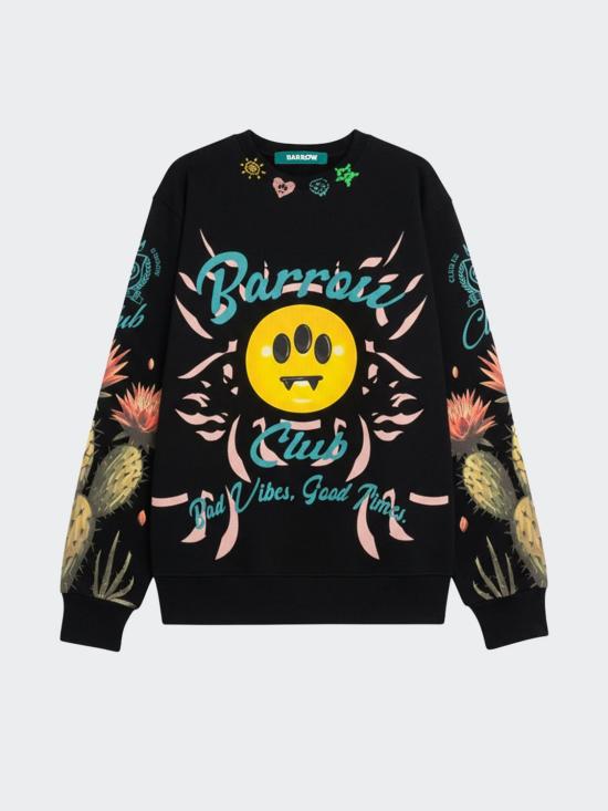 26SS 바로우 긴팔 티셔츠 S6BWUASW067 110 Black - BARROW