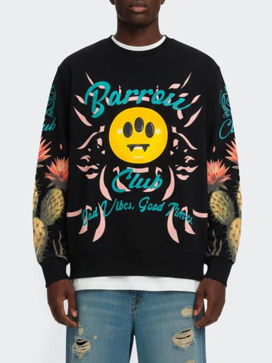 26SS 바로우 긴팔 티셔츠 S6BWUASW067 110 Black