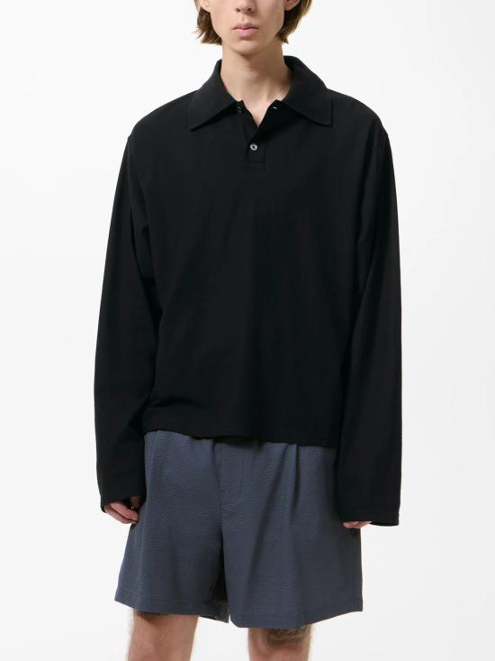 26SS 아워레가시 럭비 롱슬리브 하이 트위스트 저지 M2266RB BLACKHIGH - OUR LEGACY