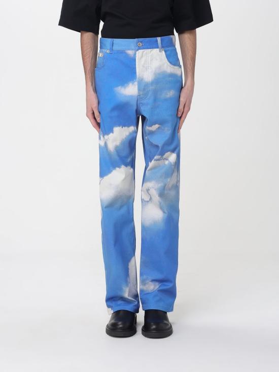 26SS 모스키노 데님 팬츠 03060255 1317 Gnawed Blue