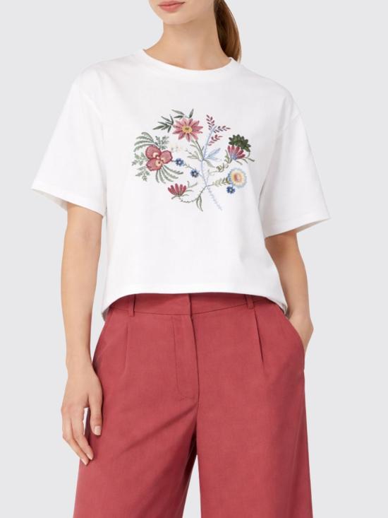 26SS 위켄드막스마라 반팔 티셔츠 2615941112600 002 White - WEEKEND MAX MARA