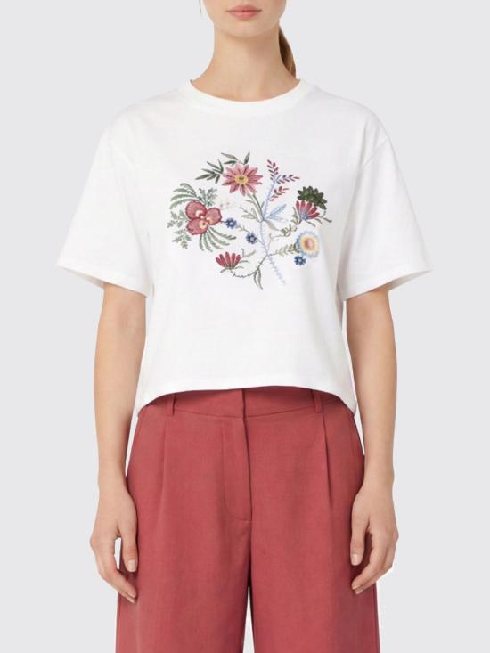 26SS 위켄드막스마라 반팔 티셔츠 2615941112600 002 White